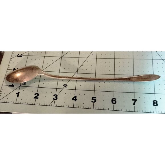 New England Silver Plate Iced Tea Spoons Rosemary Pattern Vintage Lot 4 - Picture 7 of 10